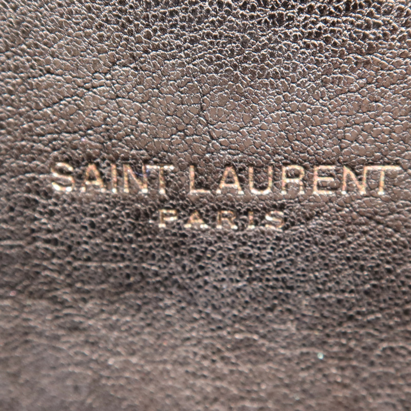 SAINT LAURENT 牛皮皮革College銀扣鏈帶肩背袋-14