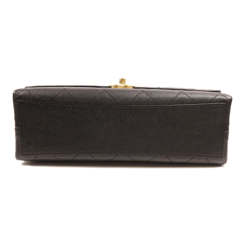 CHANEL 牛皮皮革Chain Shoulder Bag金扣鏈帶肩背袋-3