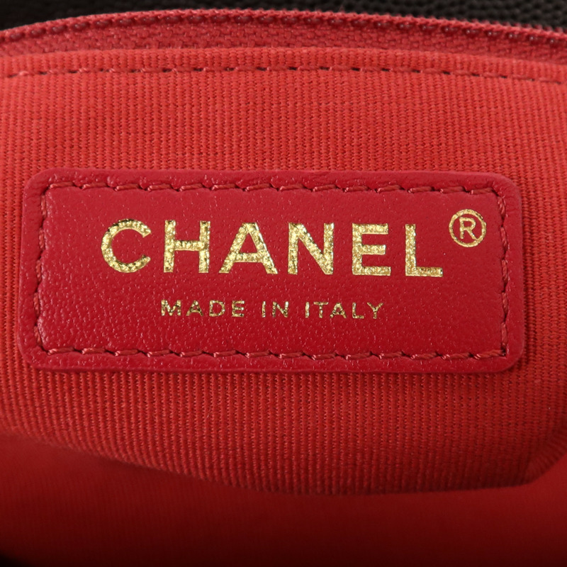 CHANEL 牛皮皮革Chain Shoulder Bag金扣鏈帶肩背袋-5