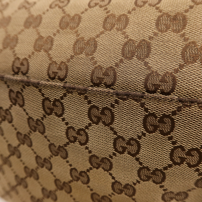 GUCCI 帆布Shoulder Bag銀扣肩背袋-3