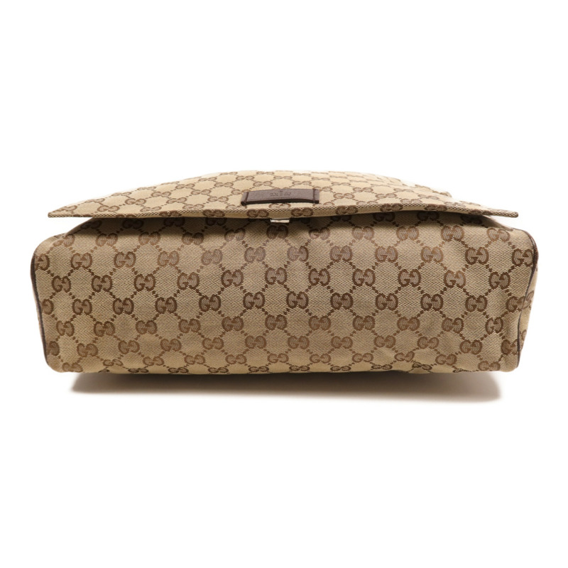 GUCCI 帆布Shoulder Bag銀扣肩背袋-4