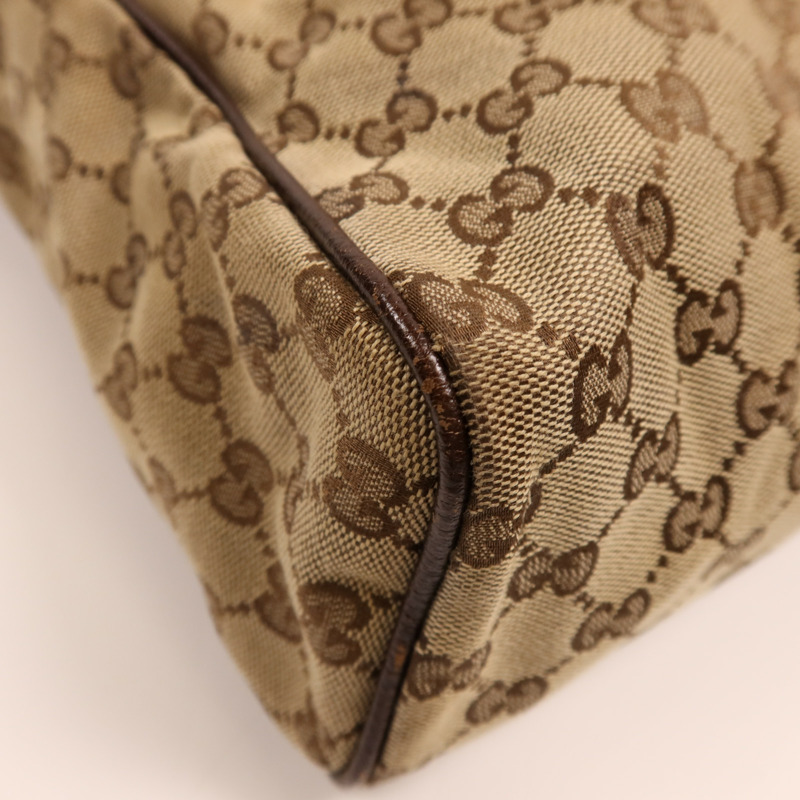 GUCCI 帆布Shoulder Bag銀扣肩背袋-8