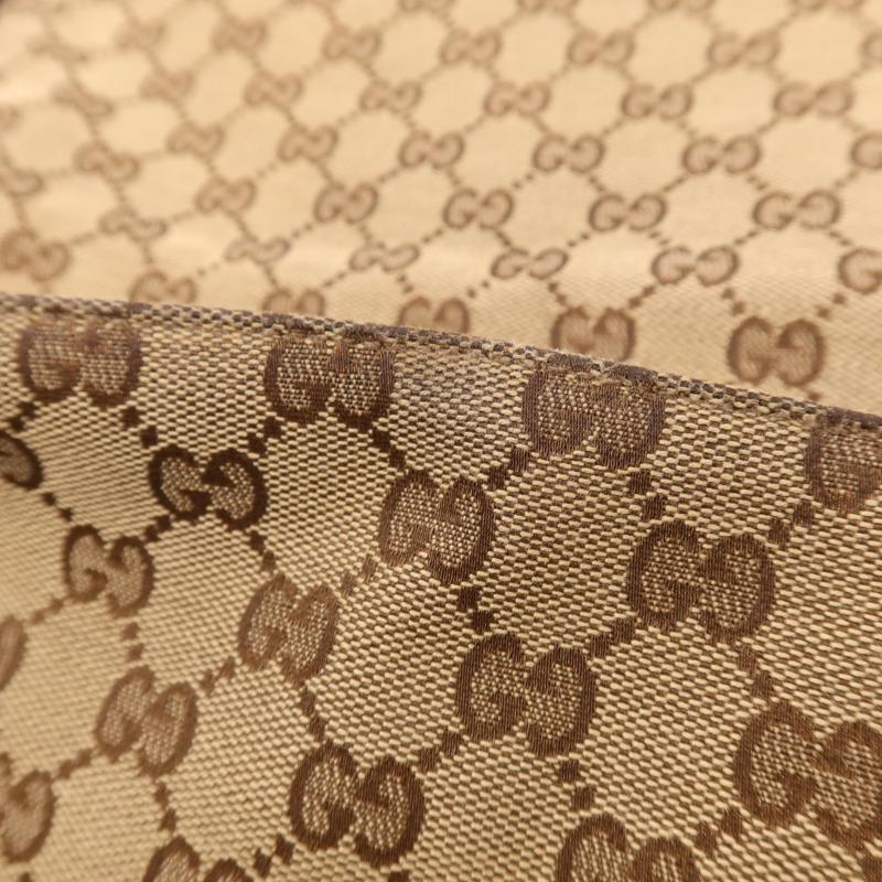 GUCCI 帆布Shoulder Bag銀扣肩背袋-16