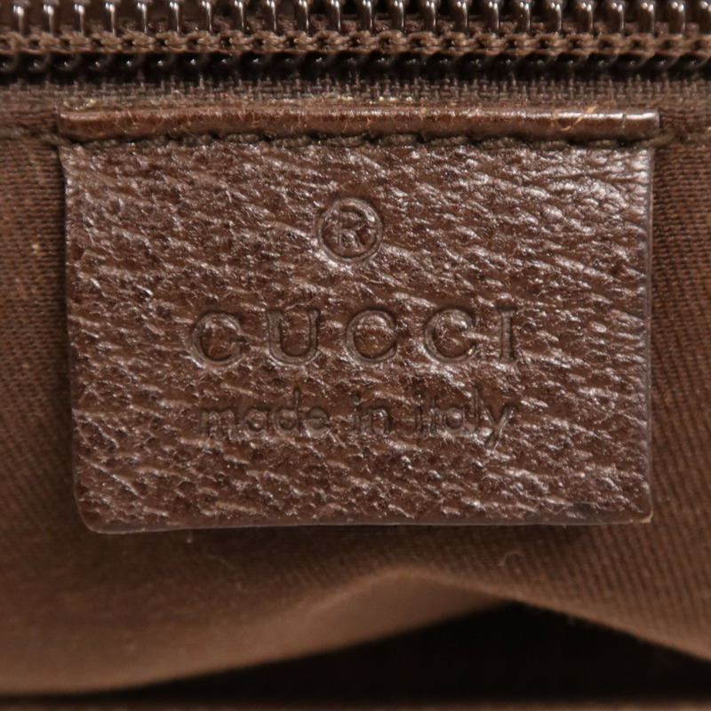 GUCCI 帆布Shoulder Bag銀扣肩背袋-17