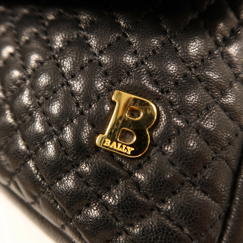 BALLY 羊皮皮革Chain Shoulder Bag金扣鏈帶肩背袋-5