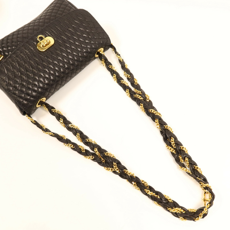 BALLY 羊皮皮革Chain Shoulder Bag金扣鏈帶肩背袋-6