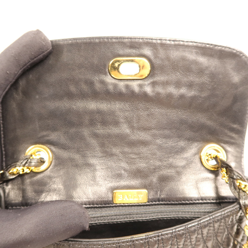 BALLY 羊皮皮革Chain Shoulder Bag金扣鏈帶肩背袋-7