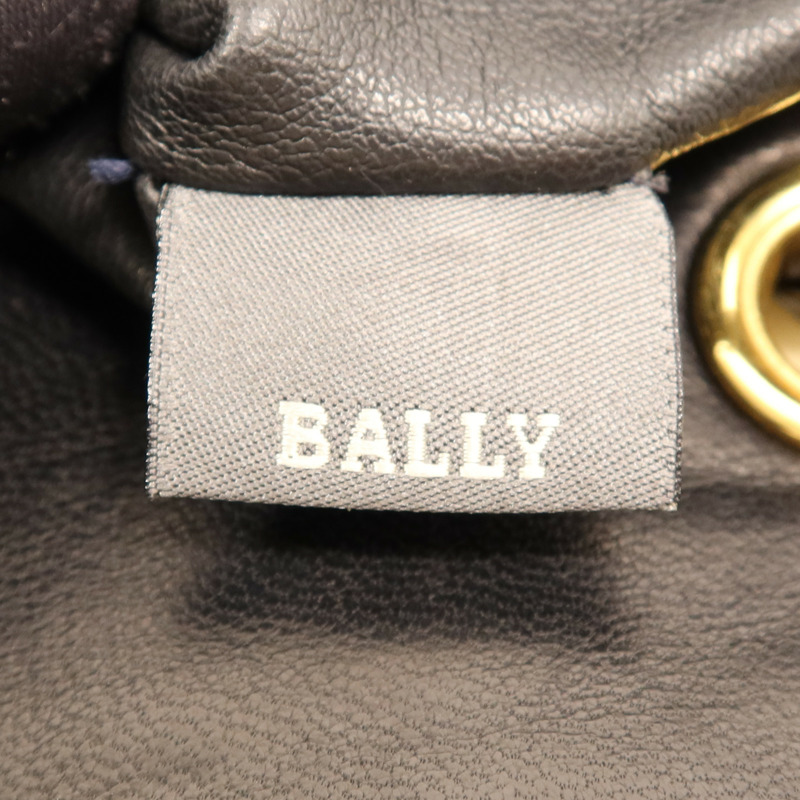 BALLY 羊皮皮革Chain Shoulder Bag金扣鏈帶肩背袋-9
