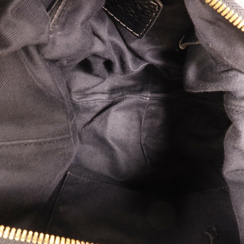 LOEWE 帆布/牛皮皮革Vintage Shoulder Bag金扣肩背袋-15