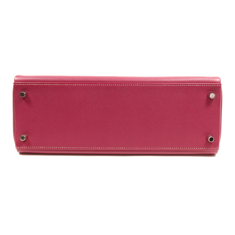 HERMES Epsom皮革Kelly 32銀扣手挽肩背兩用袋Tosca-3