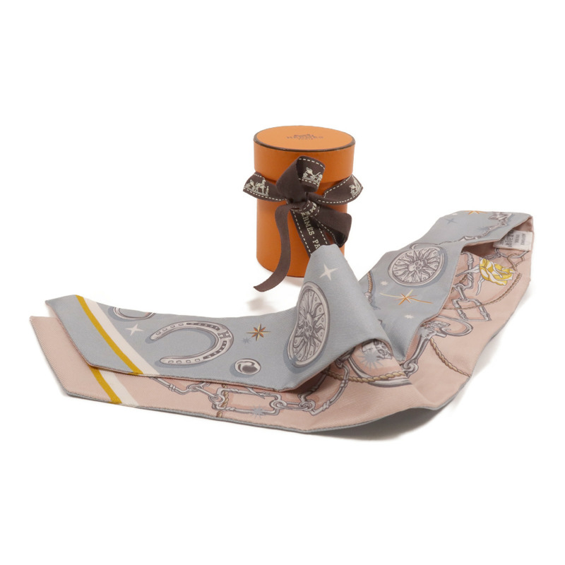 HERMES 絲質Twilly絲巾-9