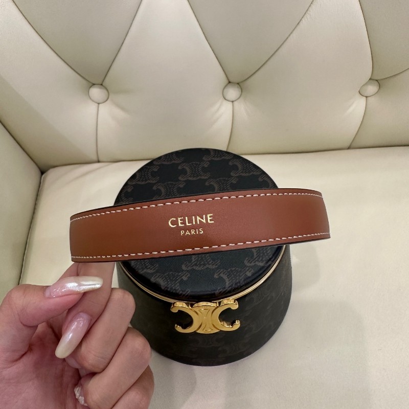 Celine Triomphe 凱旋門 老花飯盒包 圓桶包 化妝盒 內置化妝鏡 手提包-10