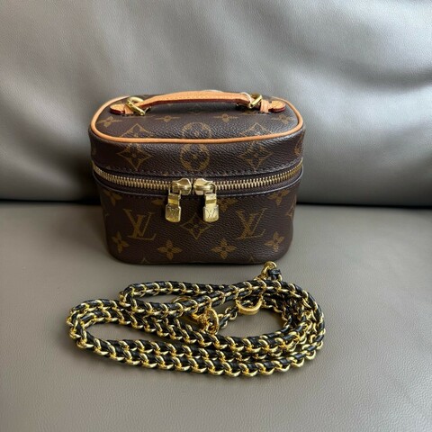 Louis Vuitton Nice Nano 化妝盒 盒子包 肩背包 M44936