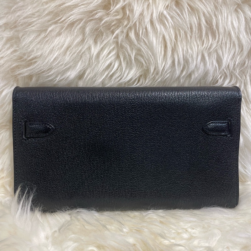 Hermès Kelly To Go 山羊皮黑色金扣-1
