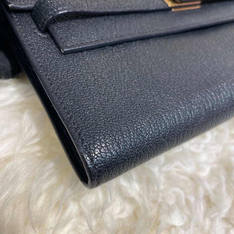 Hermès Kelly To Go 山羊皮黑色金扣-2
