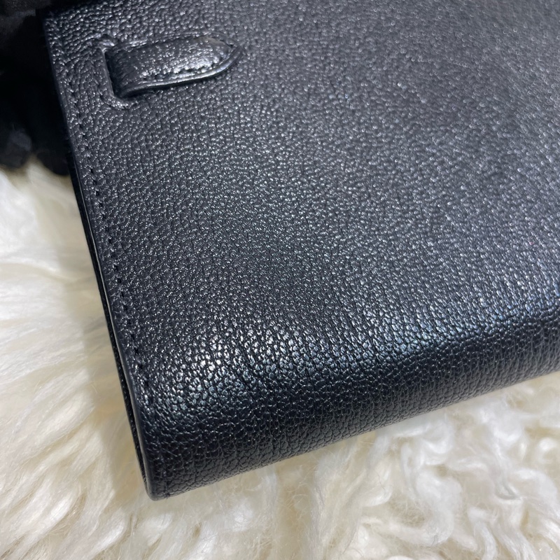 Hermès Kelly To Go 山羊皮黑色金扣-4