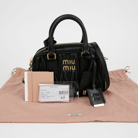 MIU MIU Materasse 頂部提把托特單肩包 5BB123