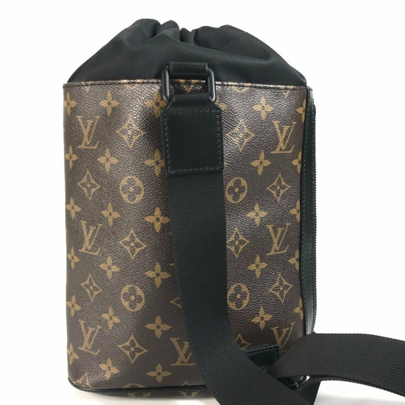 LOUIS VUITTON M44625 Monogram Chalk 斜背包,抽繩單肩帆布,男女通用,棕色-1