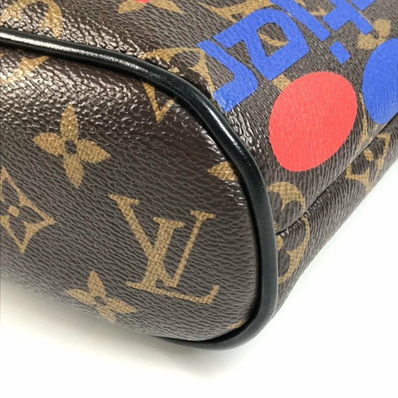 LOUIS VUITTON M44625 Monogram Chalk 斜背包,抽繩單肩帆布,男女通用,棕色-6
