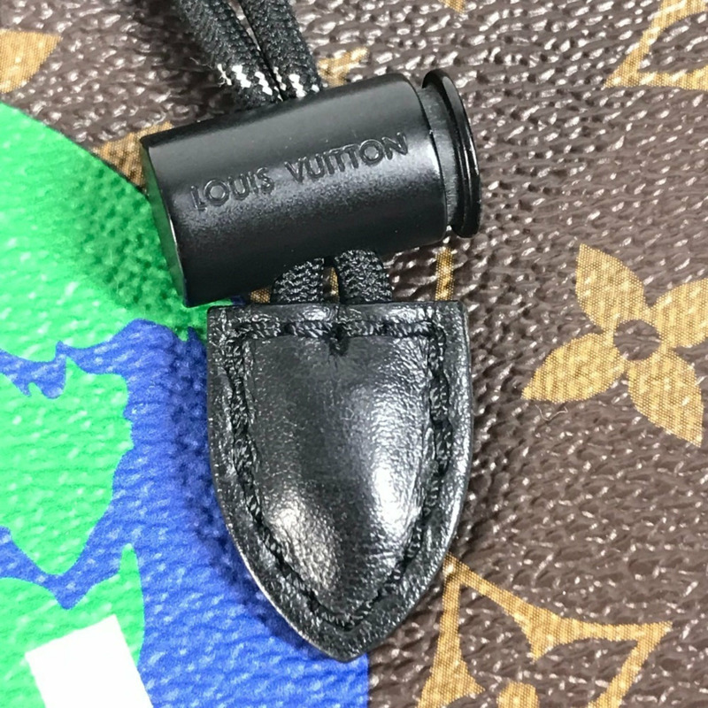 LOUIS VUITTON M44625 Monogram Chalk 斜背包,抽繩單肩帆布,男女通用,棕色-11