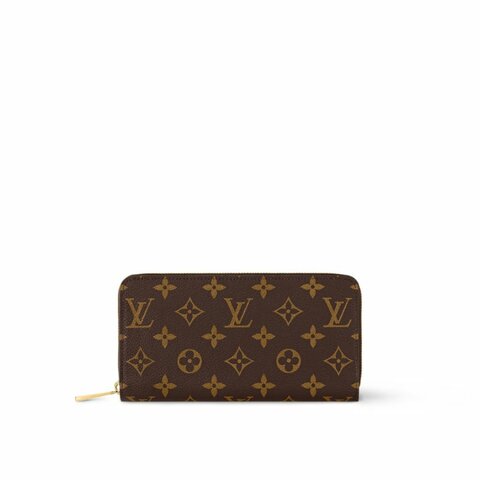Louis Vuitton LV 路易威登 ZIPPY 新版經典老花拉鍊長夾/手拿包 芭蕾粉色內裡 M41894