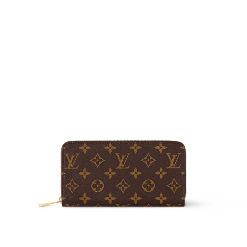 Louis Vuitton LV 路易威登 ZIPPY 新版經典老花拉鍊長夾/手拿包 芭蕾粉色內裡 M41894-0