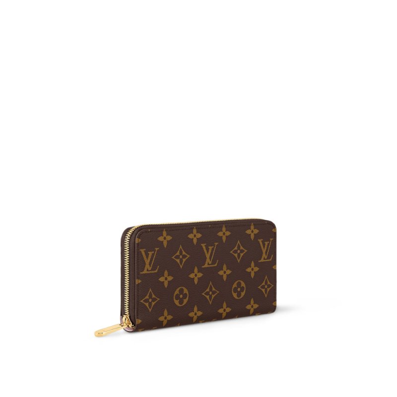 Louis Vuitton LV 路易威登 ZIPPY 新版經典老花拉鍊長夾/手拿包 芭蕾粉色內裡 M41894-1