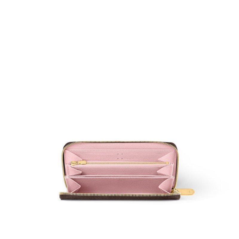 Louis Vuitton LV 路易威登 ZIPPY 新版經典老花拉鍊長夾/手拿包 芭蕾粉色內裡 M41894-2