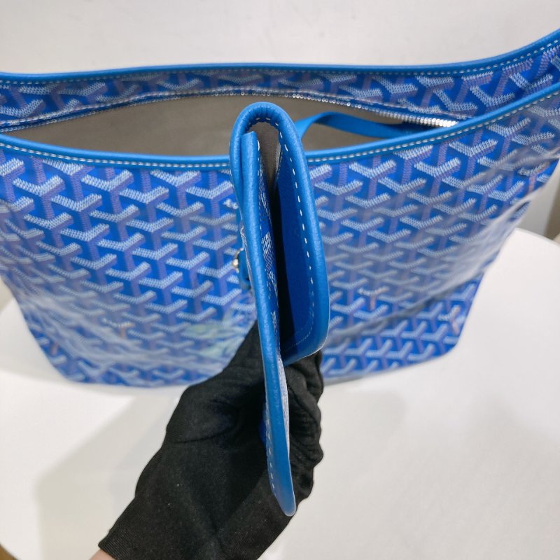 TW4490 Goyard 戈雅25年限定鳶尾紫 燙金珠光面蜻蜓 Bohème Hobo Bag-11