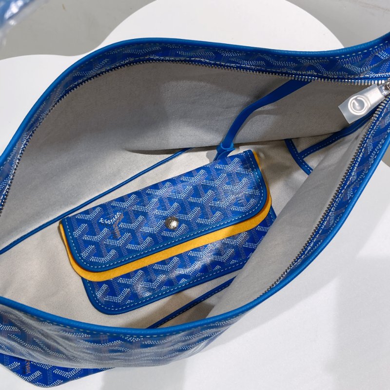 TW4490 Goyard 戈雅25年限定鳶尾紫 燙金珠光面蜻蜓 Bohème Hobo Bag-15