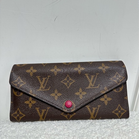 LOUIS VUITTON Monogram Sarah 長夾／紅釦款