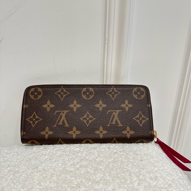 LOUIS VUITTON Monogram Zippy 長夾/紅拉鍊款-0