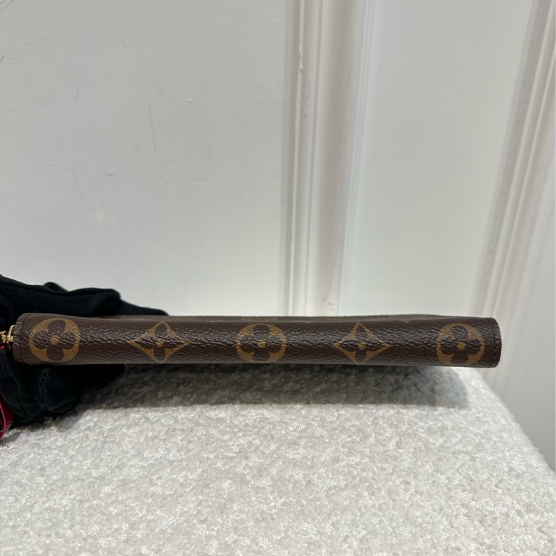 LOUIS VUITTON Monogram Zippy 長夾/紅拉鍊款-8