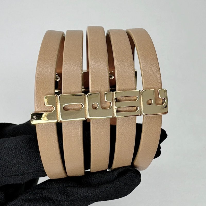 LOEWE 字母Logo皮革手環-5