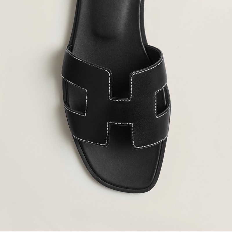Hermes Black Oran 經典黑色走白線 全新連盒連包裝連影印單 39.0-0