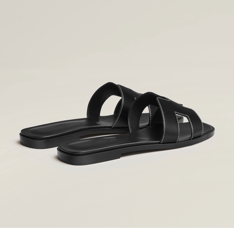 Hermes Black Oran 經典黑色走白線 全新連盒連包裝連影印單 39.0-1