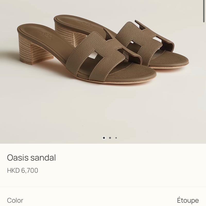 Hermes 愛馬仕 etoupe Oasis 大象灰色 連原裝包裝盒塵袋及購買單-4