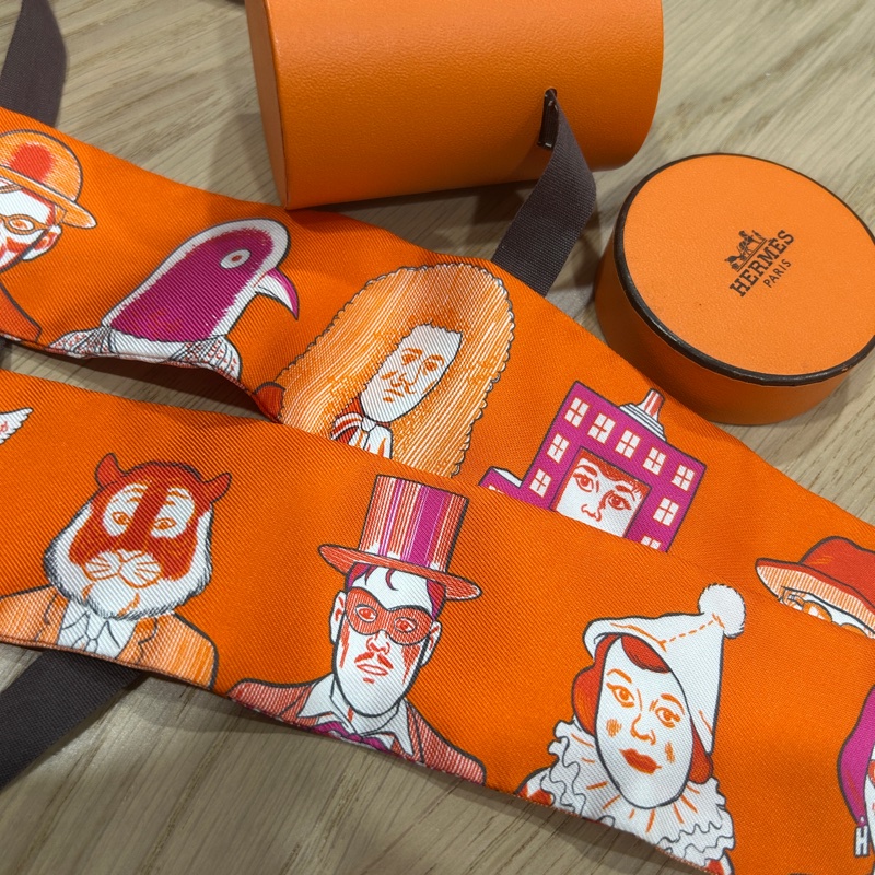 HERMES Twilly 放置品 帶盒 無標-2