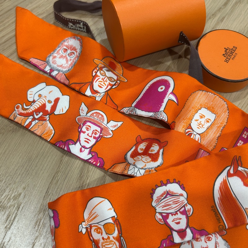 HERMES Twilly 放置品 帶盒 無標-13