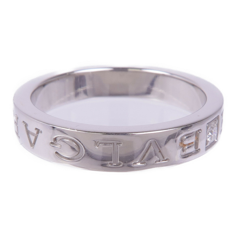 BVLGARI 18K白金B-Zerol Essential Diamond Band Ring鑽石戒指US#7.75-3