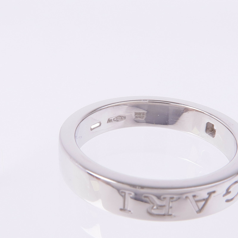 BVLGARI 18K白金B-Zerol Essential Diamond Band Ring鑽石戒指US#7.75-4