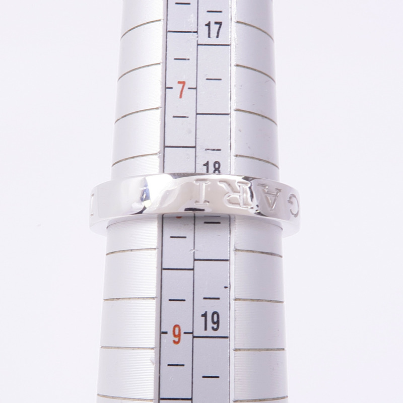 BVLGARI 18K白金B-Zerol Essential Diamond Band Ring鑽石戒指US#7.75-5