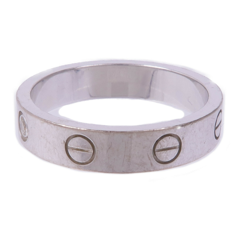 CARTIER 18K白金Love Ring 1 Diamond鑽石戒指Cartier#53/US#6.25-2