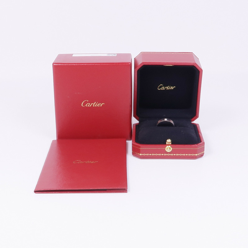 CARTIER 18K白金Love Ring 1 Diamond鑽石戒指Cartier#53/US#6.25-9