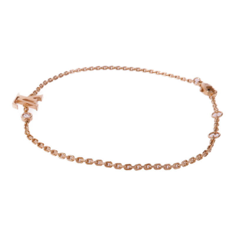 LOUIS VUITTON 18K玫瑰金Idylle Blossom Bracelet鑽石手鏈-1