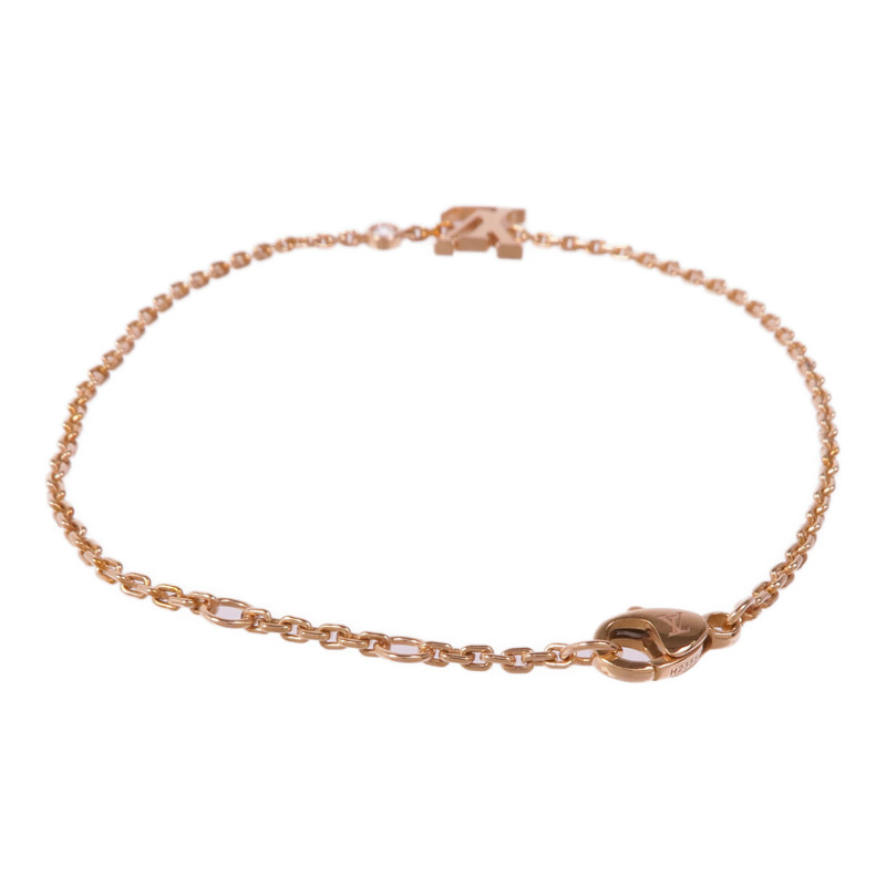 LOUIS VUITTON 18K玫瑰金Idylle Blossom Bracelet鑽石手鏈-2