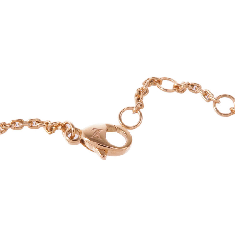 LOUIS VUITTON 18K玫瑰金Idylle Blossom Bracelet鑽石手鏈-5