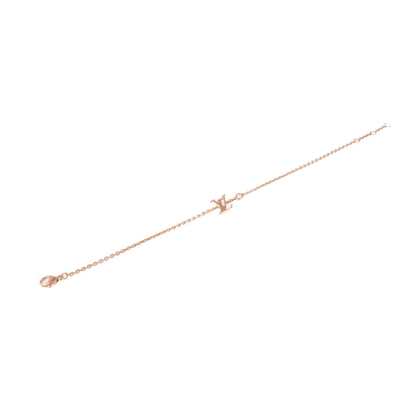 LOUIS VUITTON 18K玫瑰金Idylle Blossom Bracelet鑽石手鏈-8