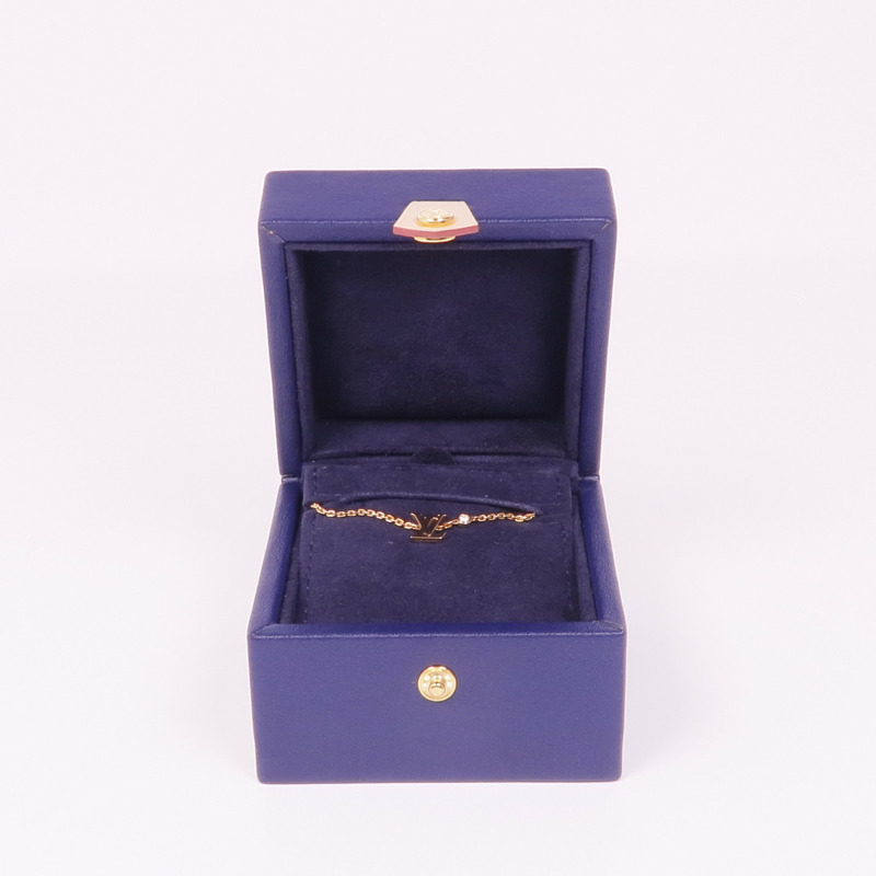 LOUIS VUITTON 18K玫瑰金Idylle Blossom Bracelet鑽石手鏈-9