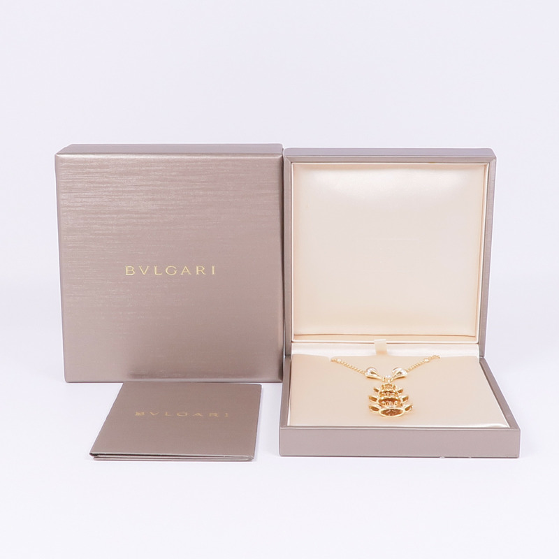 BVLGARI 18K玫瑰金Divas' Dream鑽石項鍊-6
